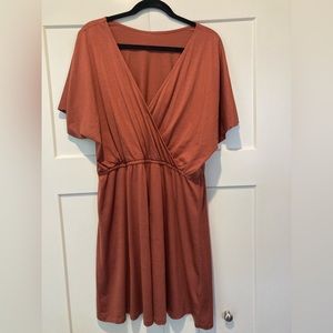 XL Brooklyn Wrap Dress in Canyon Red